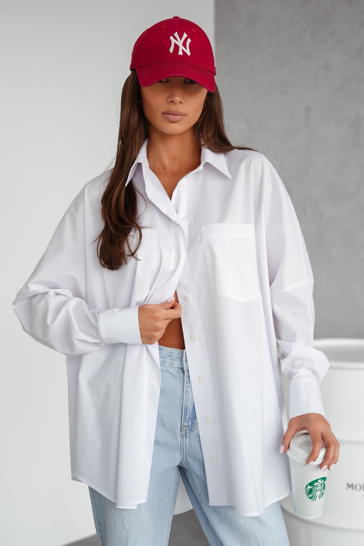 Koszula Chloe oversize biała
